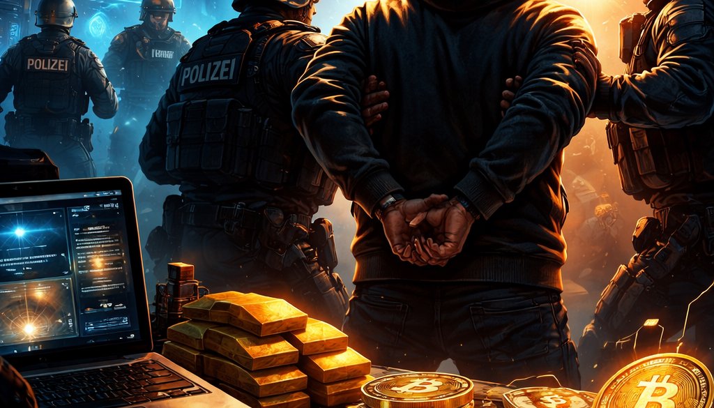 Dream-Market-Admin in Deutschland verhaftet: Millionen-Geldwäsche über Kryptowährungen und Goldbarren