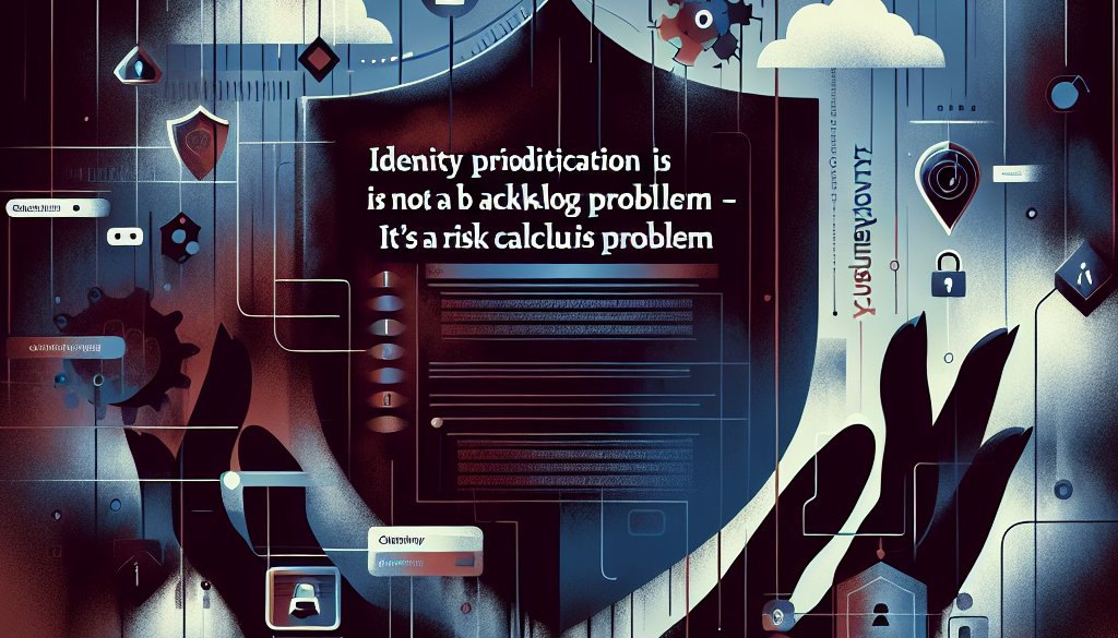 Identitätspriorisierung ist kein Backlog-Problem – es ist ein Risikokalkül-Problem
