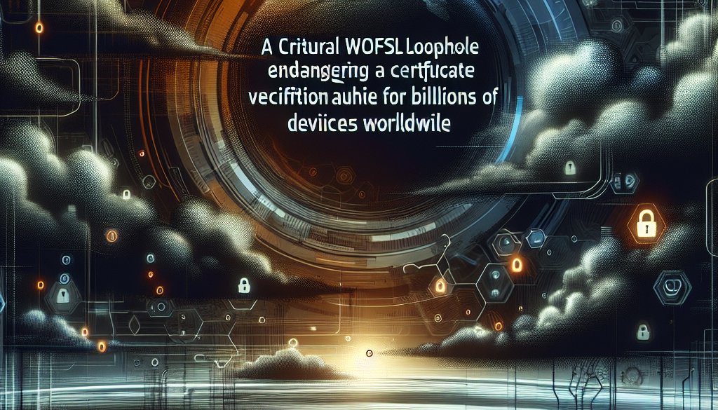 Kritische wolfSSL-Lücke gefährdet Zertifikatsprüfung in Milliarden Geräten weltweit