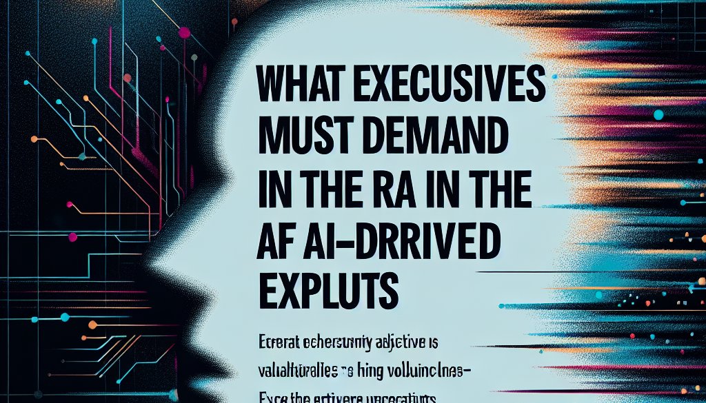 Was Vorstände im Zeitalter der KI-gesteuerten Exploits fordern müssen