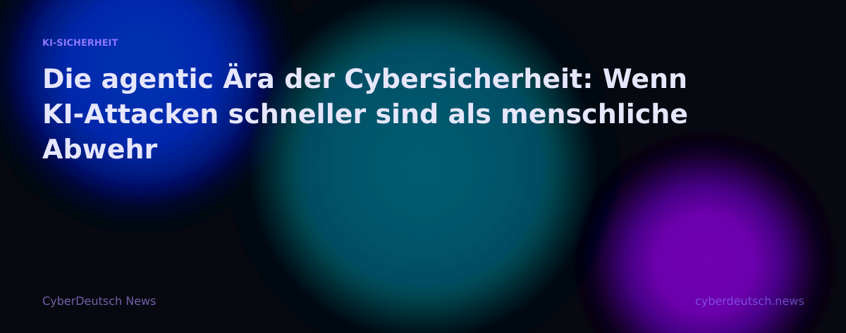 Die agentic Ära der Cybersicherheit: Wenn KI-Attacken schneller sind als menschliche Abwehr