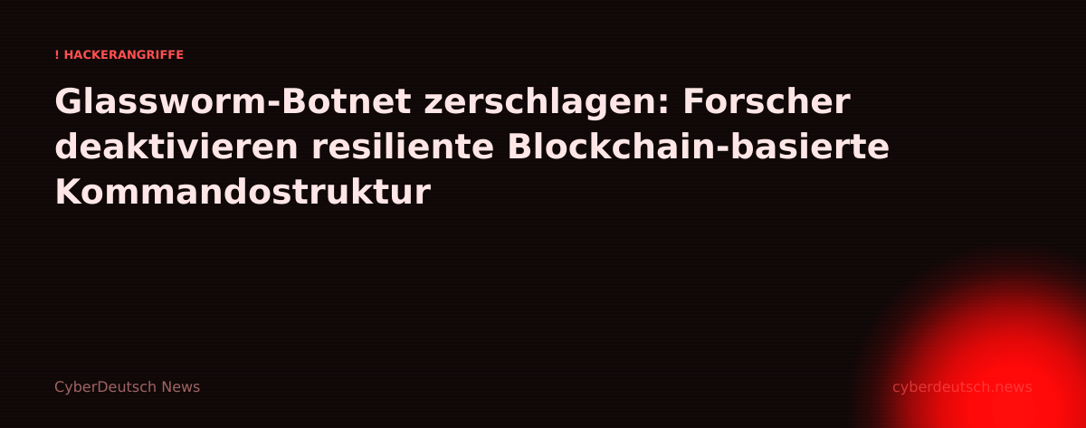 Glassworm-Botnet zerschlagen: Forscher deaktivieren resiliente Blockchain-basierte Kommandostruktur