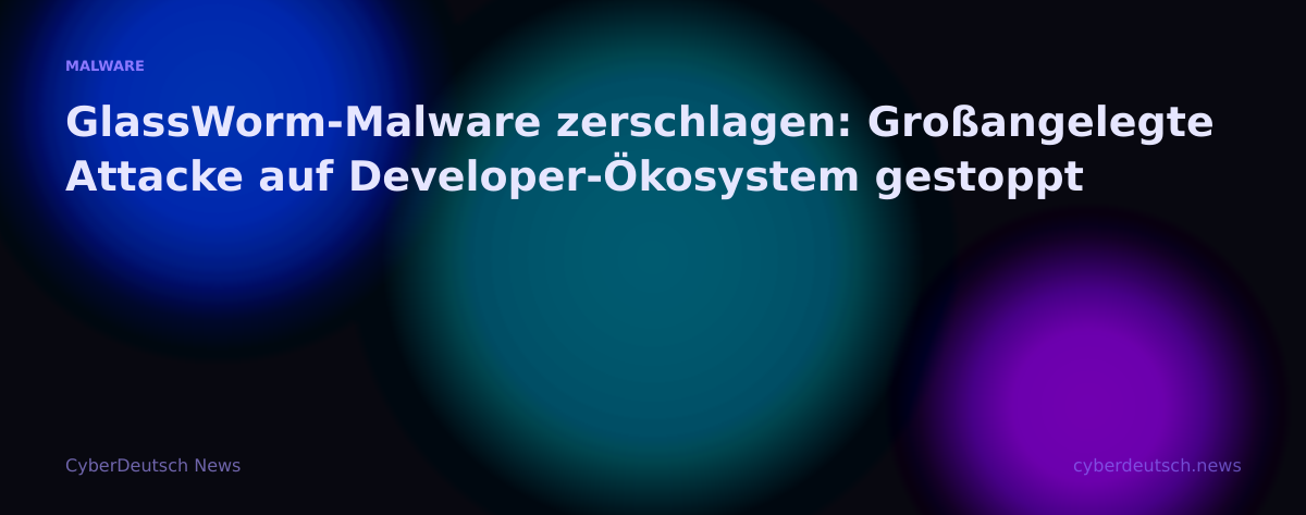 GlassWorm-Malware zerschlagen: Großangelegte Attacke auf Developer-Ökosystem gestoppt