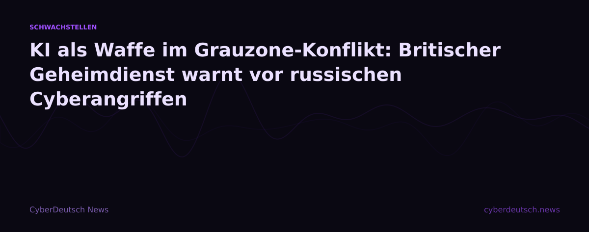 KI als Waffe im Grauzone-Konflikt: Britischer Geheimdienst warnt vor russischen Cyberangriffen