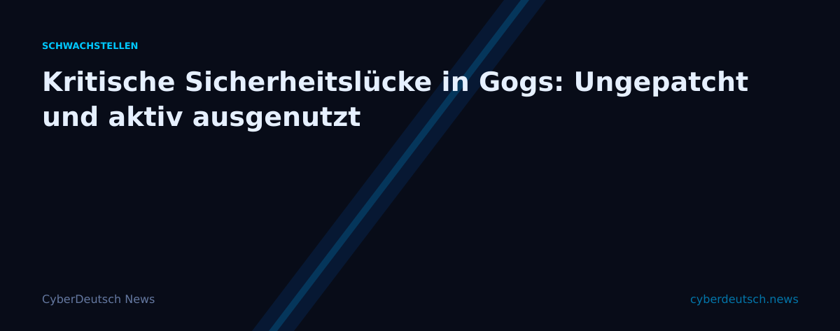 Kritische Sicherheitslücke in Gogs: Ungepatcht und aktiv ausgenutzt