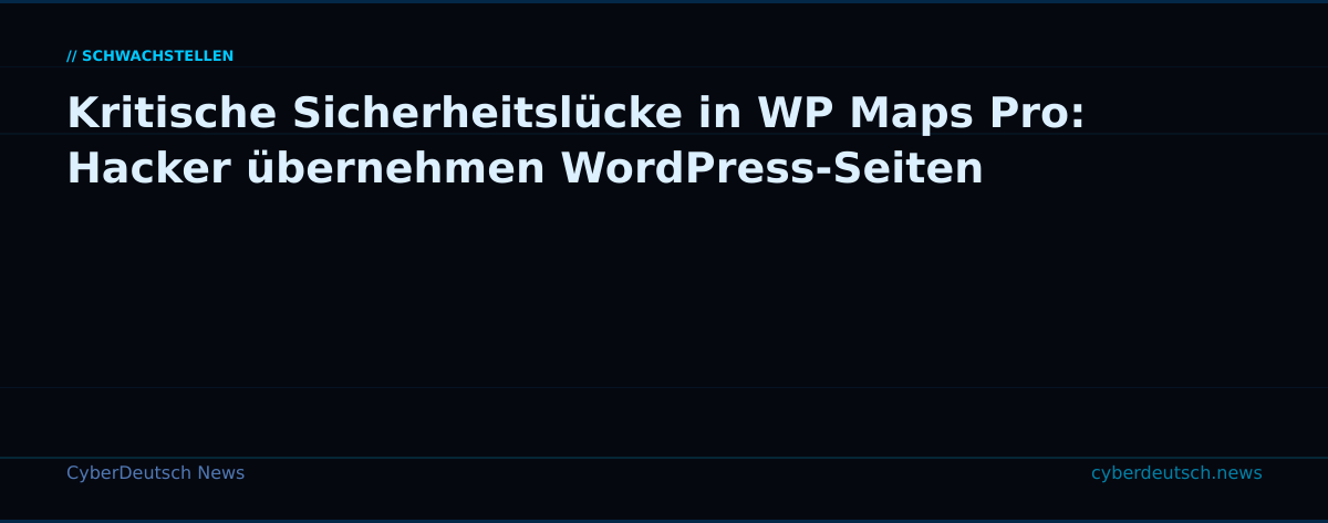 Kritische Sicherheitslücke in WP Maps Pro: Hacker übernehmen WordPress-Seiten