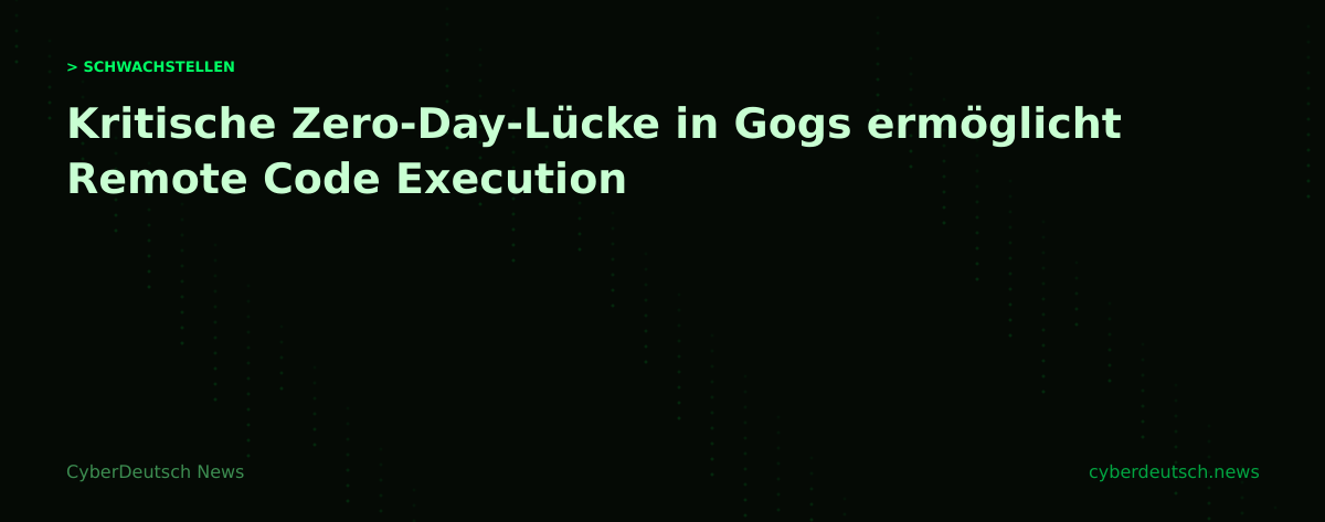Kritische Zero-Day-Lücke in Gogs ermöglicht Remote Code Execution