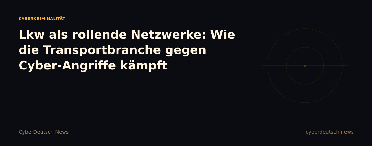 Lkw als rollende Netzwerke: Wie die Transportbranche gegen Cyber-Angriffe kämpft