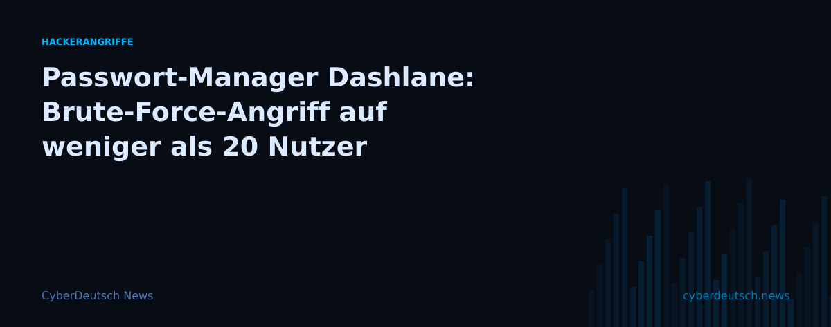 Passwort-Manager Dashlane: Brute-Force-Angriff auf weniger als 20 Nutzer