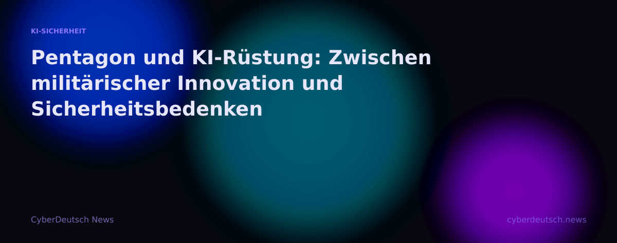 Pentagon und KI-Rüstung: Zwischen militärischer Innovation und Sicherheitsbedenken