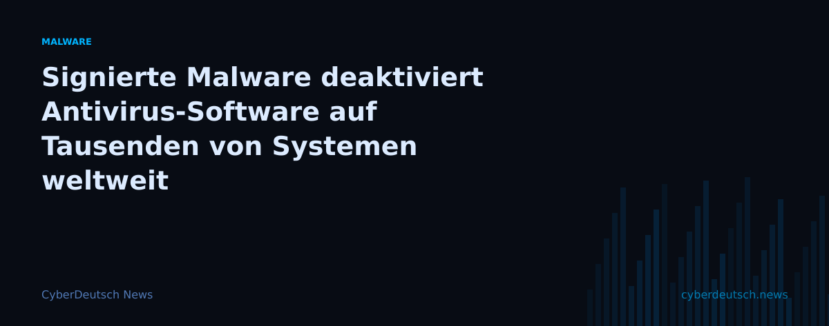 Signierte Malware deaktiviert Antivirus-Software auf Tausenden von Systemen weltweit