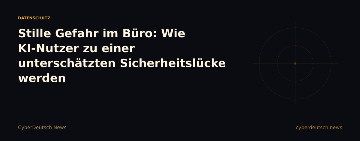 Stille Gefahr im Büro: Wie KI-Nutzer zu einer unterschätzten Sicherheitslücke werden