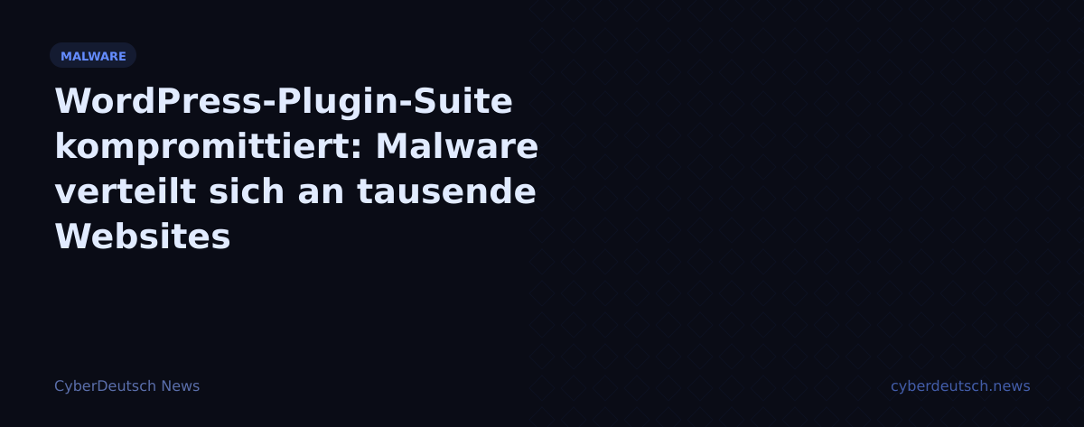WordPress-Plugin-Suite kompromittiert: Malware verteilt sich an tausende Websites